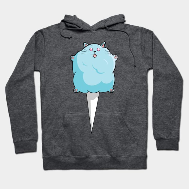 Cotton Candy Cat Hoodie by smoorestudios